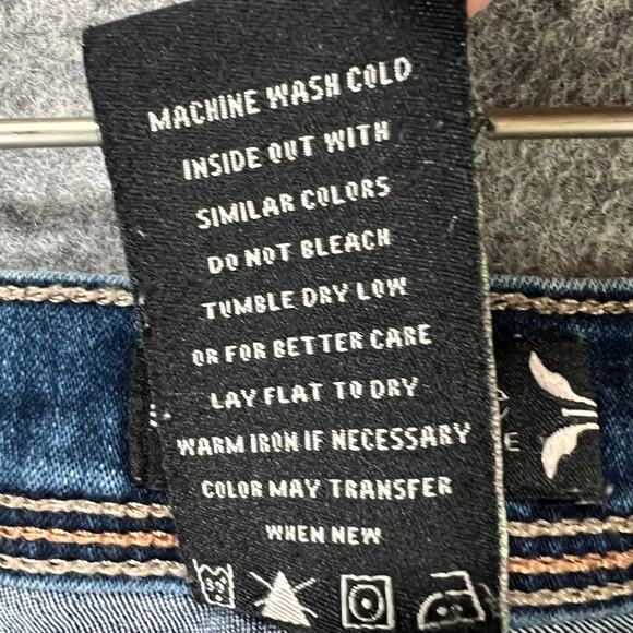 Nanette Lepore Belle Ankle Jeans 16 Blue Slim Skinny High Rise Stretch Comfort - Picture 11 of 12